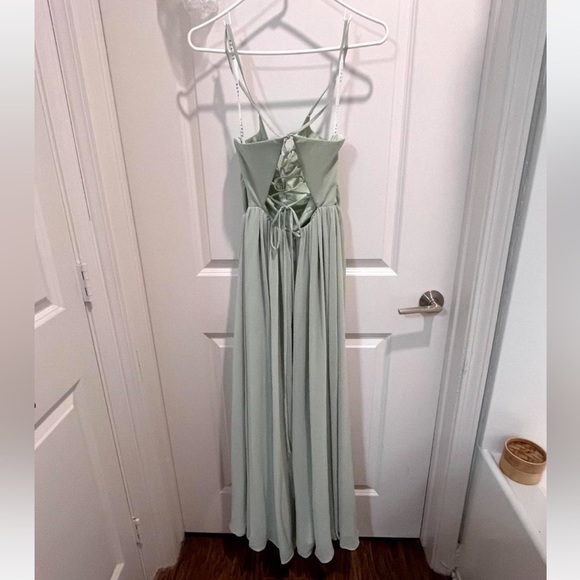 Azazie Sage Green Bridesmaid Dress - Picture 5 of 6